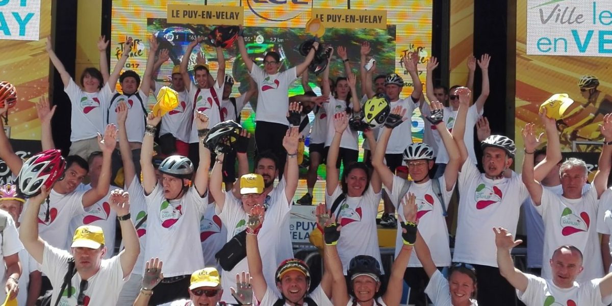 La Team DAHLIR : 1ère arrivée sur l’étape du Tour de France au Puy en Velay